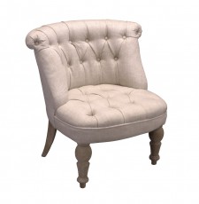 Fauteuil Club weathered beech creme 015