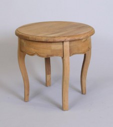 Round Side table 48x45cm bleech oak